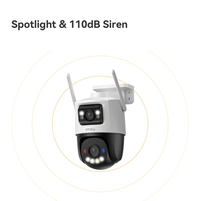 Imou Cruiser Dual 2 Pro Sicherheitskamera (weiß, 4 MP, WLAN 6, LAN)