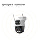 Imou Cruiser Dual 2 Pro Sicherheitskamera (weiß, 4 MP, WLAN 6, LAN)