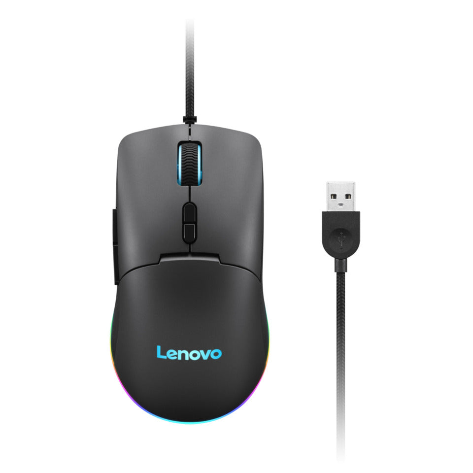 Lenovo m210 RGB-Gaming-Maus (schwarz, 8000 dpi, RGB)