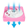 Thermaltake CT120 EX ArGB Sync PC-Lüfter Pink (3-Lüfter-Pack) Gehäuselüfter (Rosa, 3 Stück, 120 x 120 x 25 mm, PWM)