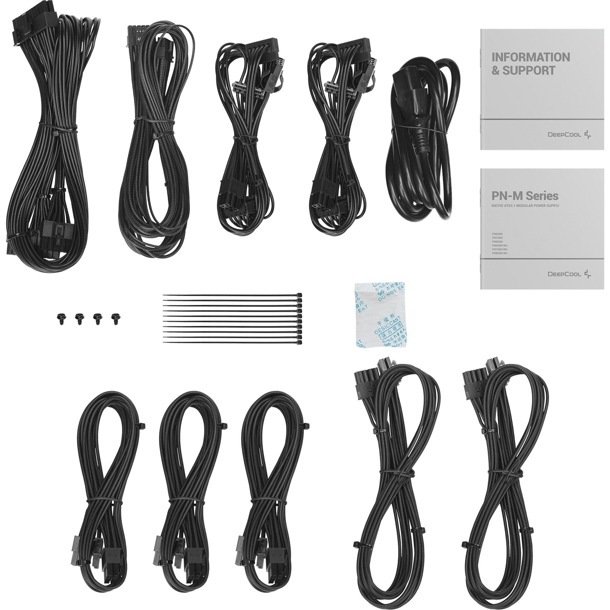 Deepcool PN650M modulares 650-Watt-Netzteil (schwarz, 3x PCIe)