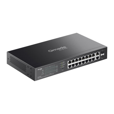 Tp-Link Omada ES220GP 20-Port-Gigabit-Easy-Managed-Switch (schwarz, 16x PoE+, 2x Gigabit SFP)