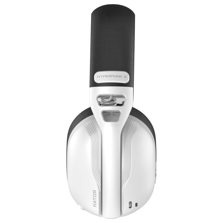 Hator Hyperpunk 3 kabelloses Over-Ear-Gaming-Headset (weiß, 2,4 GHz Bluetooth 5.4 USB-C)