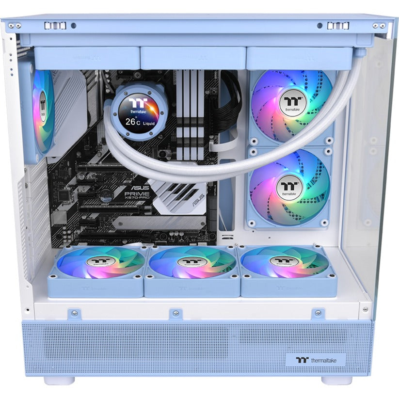 Thermaltake CT120 EX ArGB Sync PC-Lüfter Hydrangea Blue (3-Lüfter-Pack) Gehäuselüfter (Hellblau, 3 Stück, 120 x 120 x 25 mm, PWM)