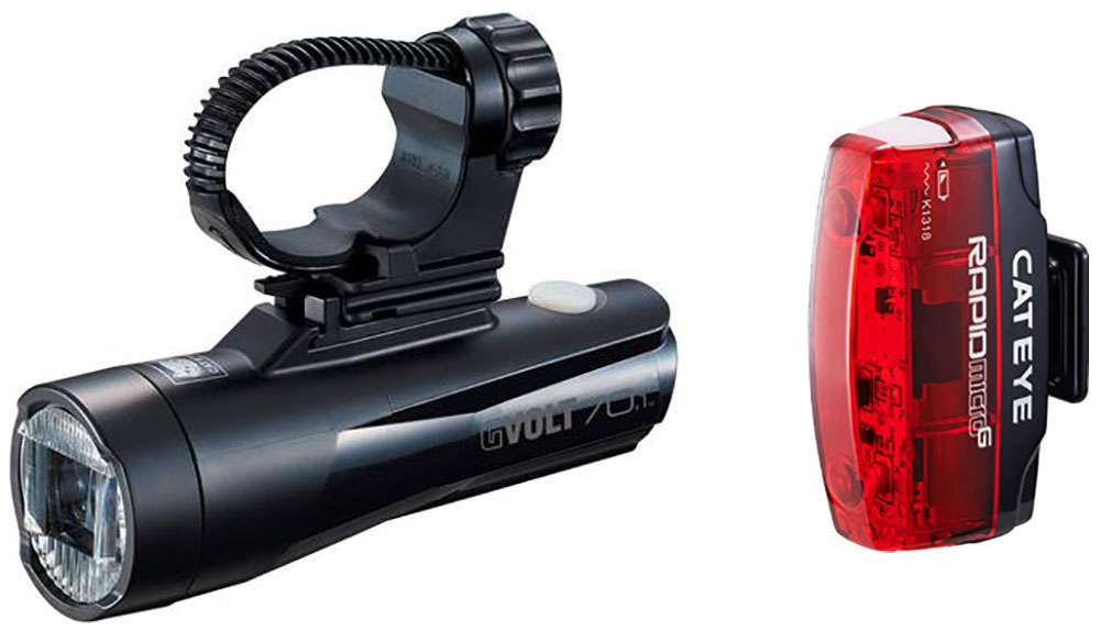Cateye Gvolt 70.1 + Rapid Micro G Beleuchtungsset