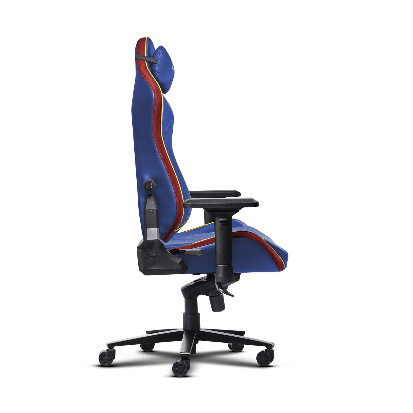 Trust GXT 721SM Ruya Pro Premium bequemer Gaming-Stuhl (Blau Rot)