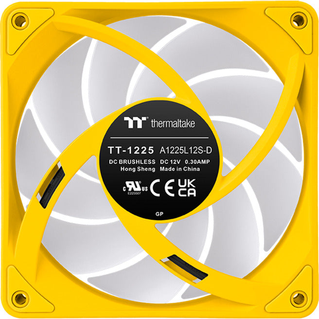 Thermaltake CT120 EX ArGB Sync PC-Lüfter Bumblebee (3-Lüfter-Pack) Gehäuselüfter (Gelb, 3 Stück, 120 x 120 x 25 mm, PWM)