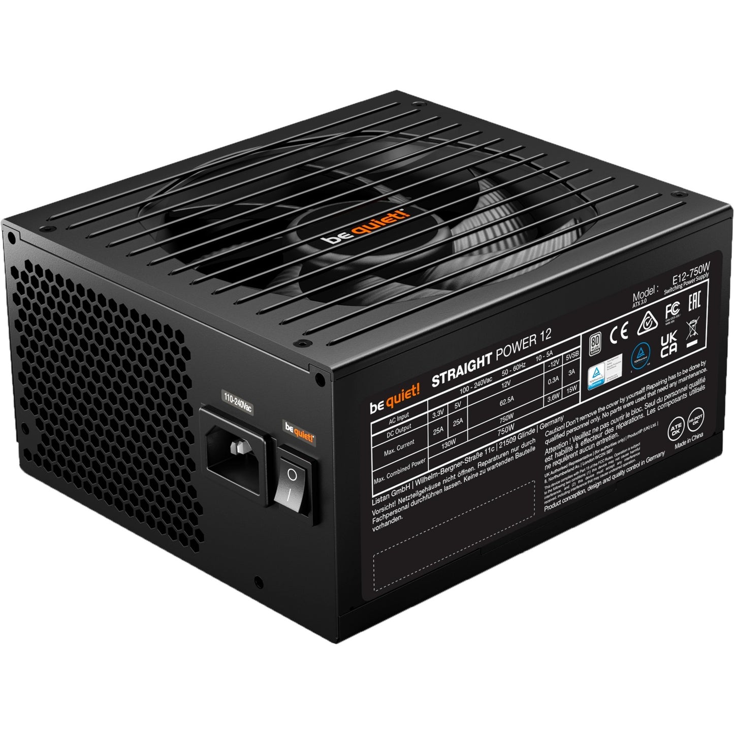 Ruhig sein! Gerade 12 Platin 750W