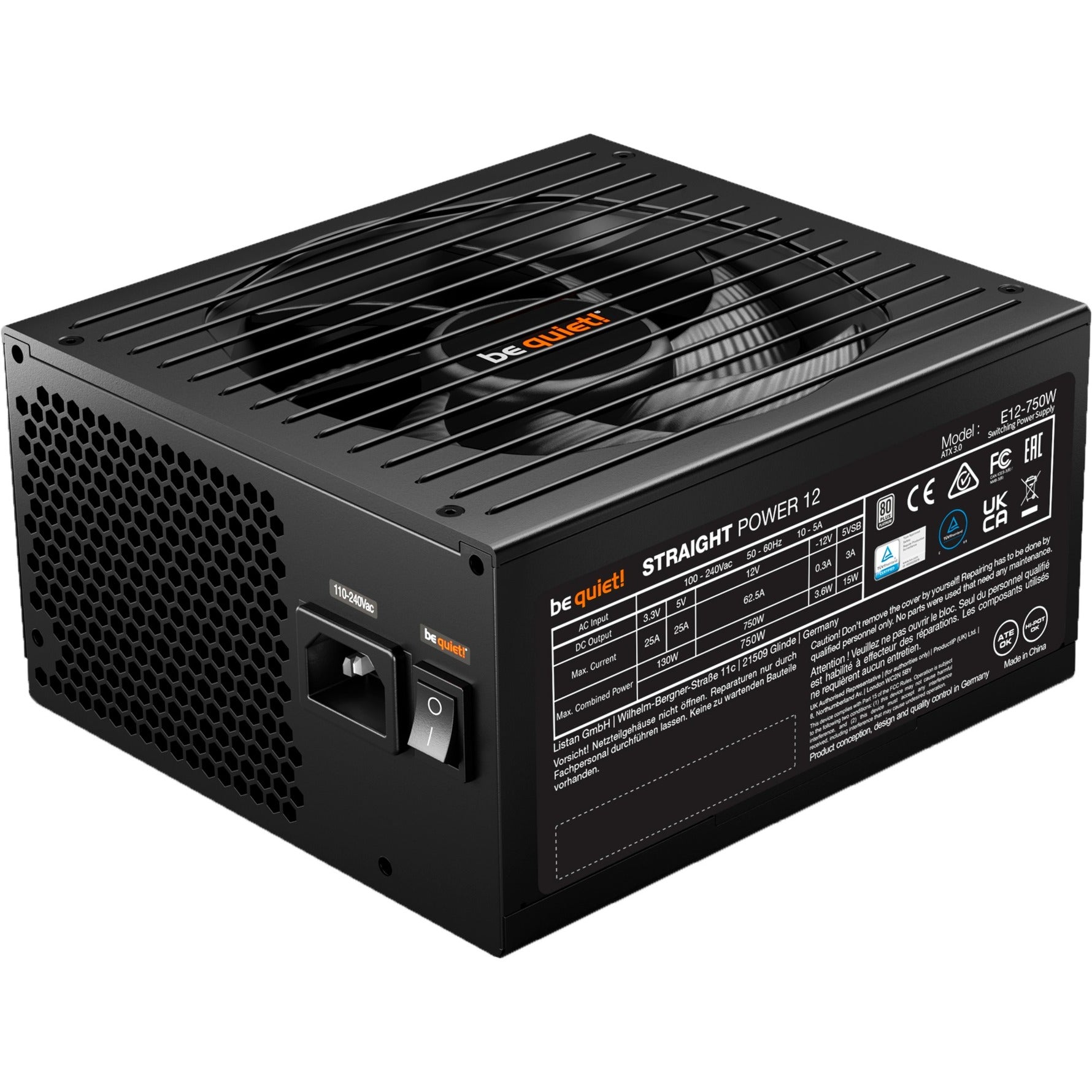Ruhig sein! Gerade 12 Platin 750W