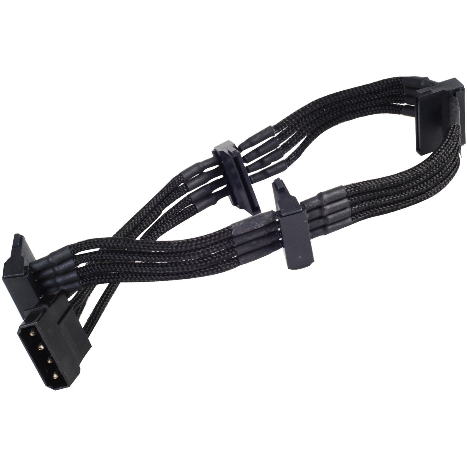 Silberstone-Adapter 4-Pin-Molex> 4x 15-polige SATA