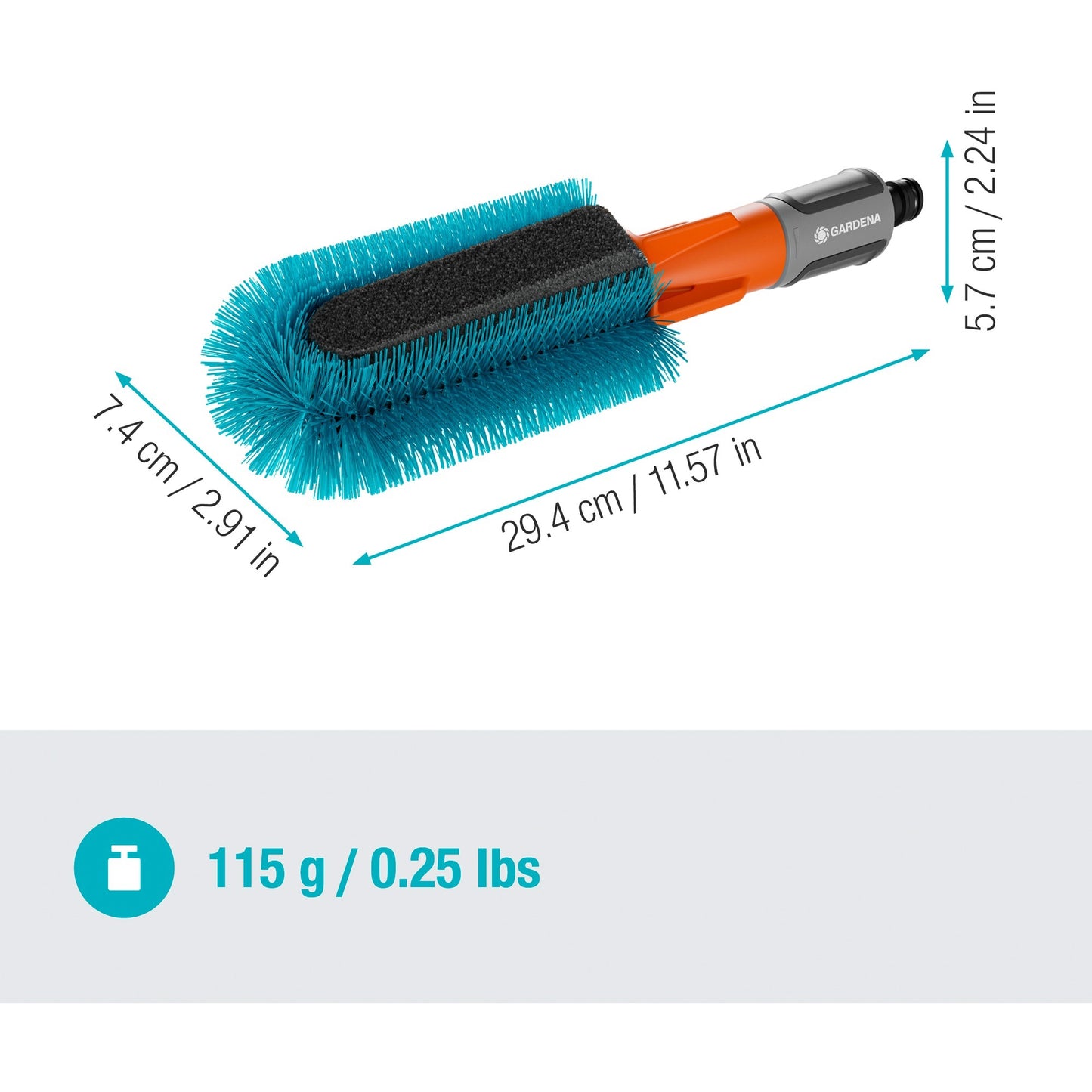Gardena Cleansystem Fietsbrush, für Fahrräder, Anhänger