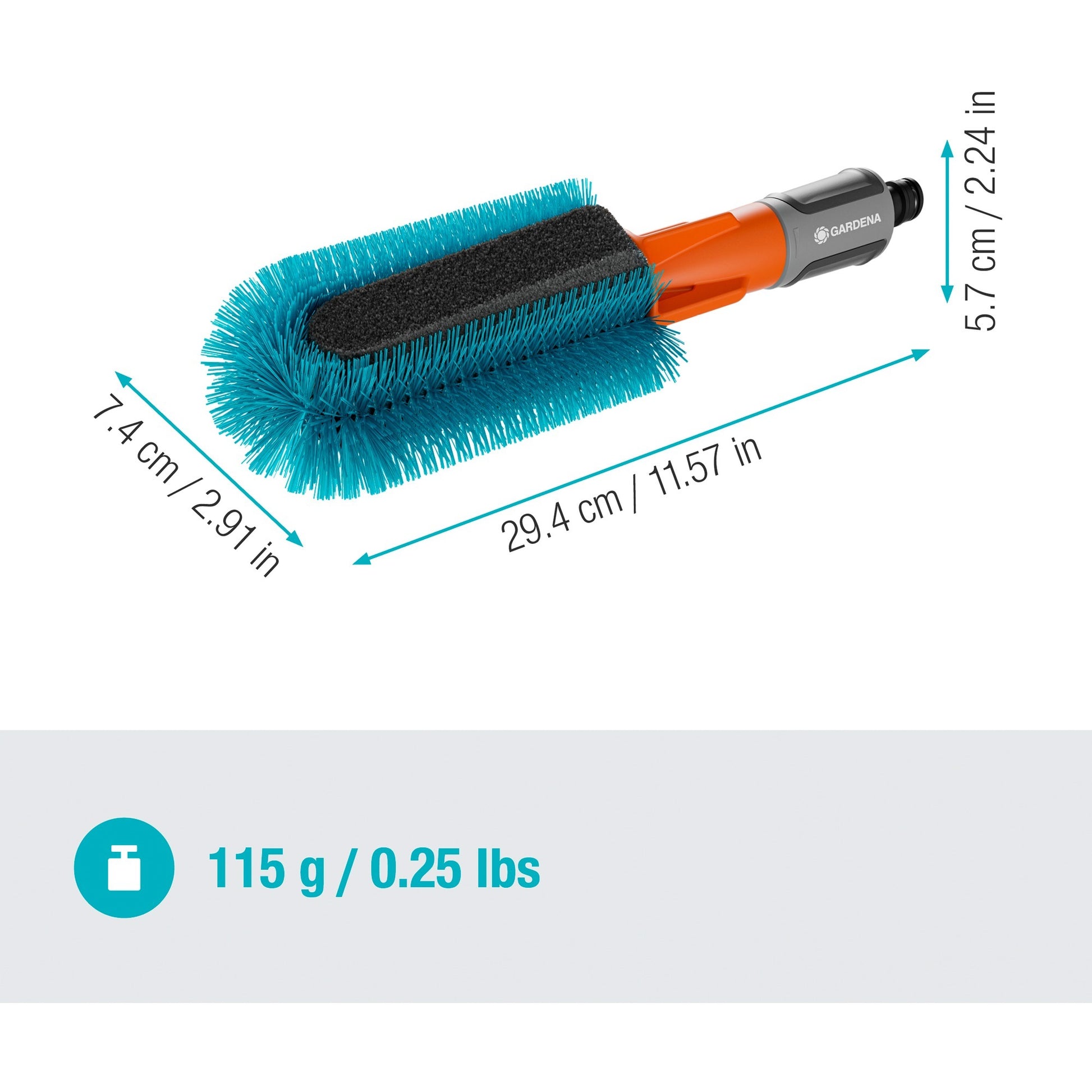 Gardena Cleansystem Fietsbrush, für Fahrräder, Anhänger