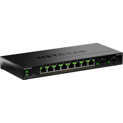 Netgear gs310tpv2 Switch (schwarz, 55w PoE-Budget)