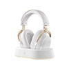 Mchose V9 Turbo+ magnetisches kabelloses Over-Ear-Gaming-Headset (Hochglanz-Weißgold, Nintendo Switch, Playstation 4, Playstation 5, Mobil, PC, 2,4 G Bluetooth USB)