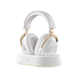 Mchose V9 Turbo+ magnetisches kabelloses Over-Ear-Gaming-Headset (Hochglanz-Weißgold, Nintendo Switch, Playstation 4, Playstation 5, Mobil, PC, 2,4 G Bluetooth USB) - afbeelding 1