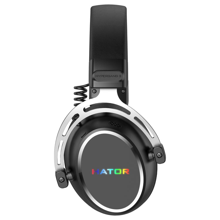 Hator Hypergang 3 USB Over-Ear-Gaming-Headset (schwarz, RGB, 7.1 Virtual Surround, USB Bluetooth)