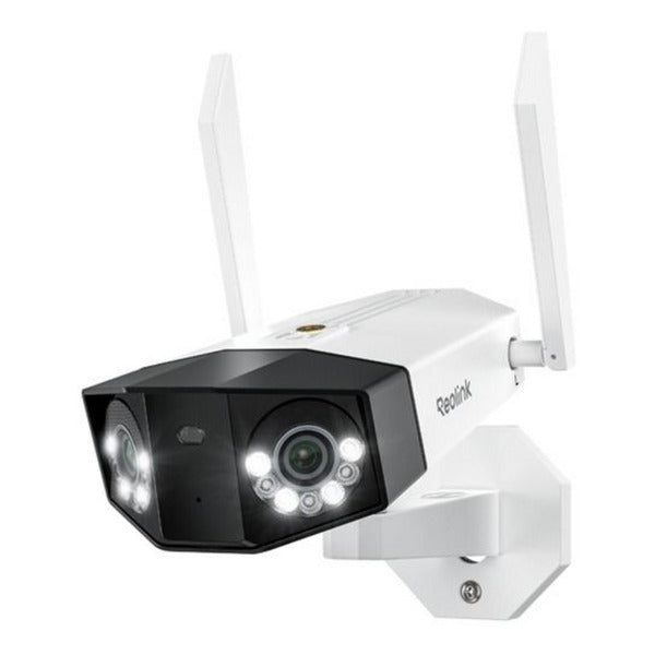 Reolink W750, 16-Megapixel-WLAN-6-Dualband-Kamera mit zwei Objektiven (weiß, 180°-Panoramablick)
