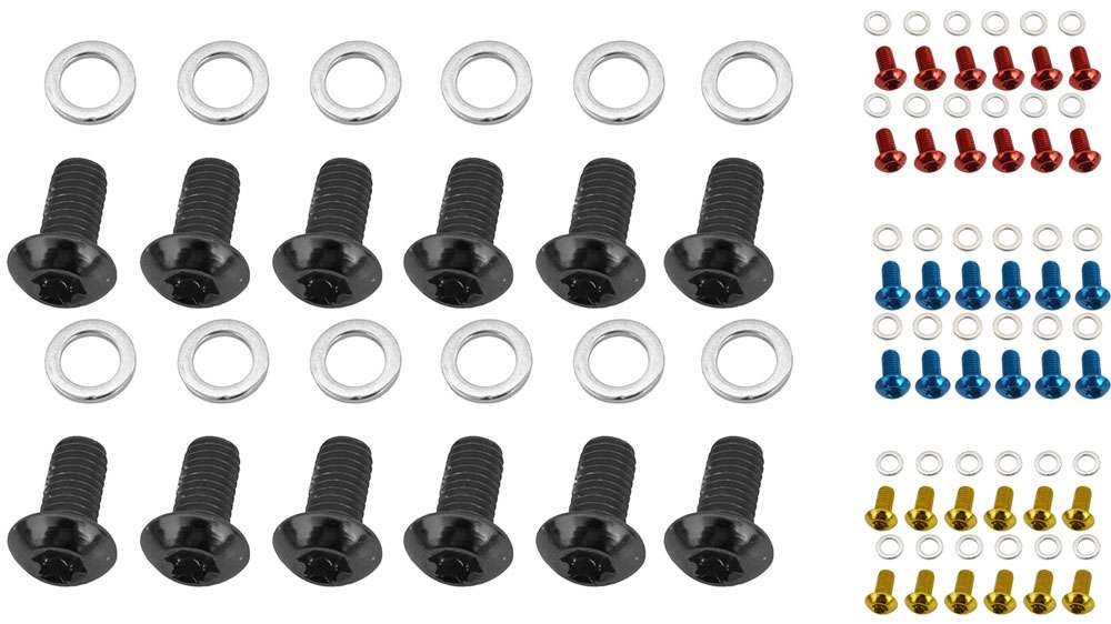 Quaxar Scheibenbremsschrauben-Set mit 12 Stück