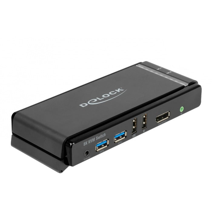 Delock DisplayPort 1,4 KVM Switch, 8K 60 Hz, USB 3.2 Gen 1