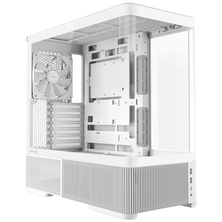Antec C6 Curve Air Midi-Tower-Gehäuse (weiß | 2x USB-A | 1x USB-C | gehärtetes Glas)