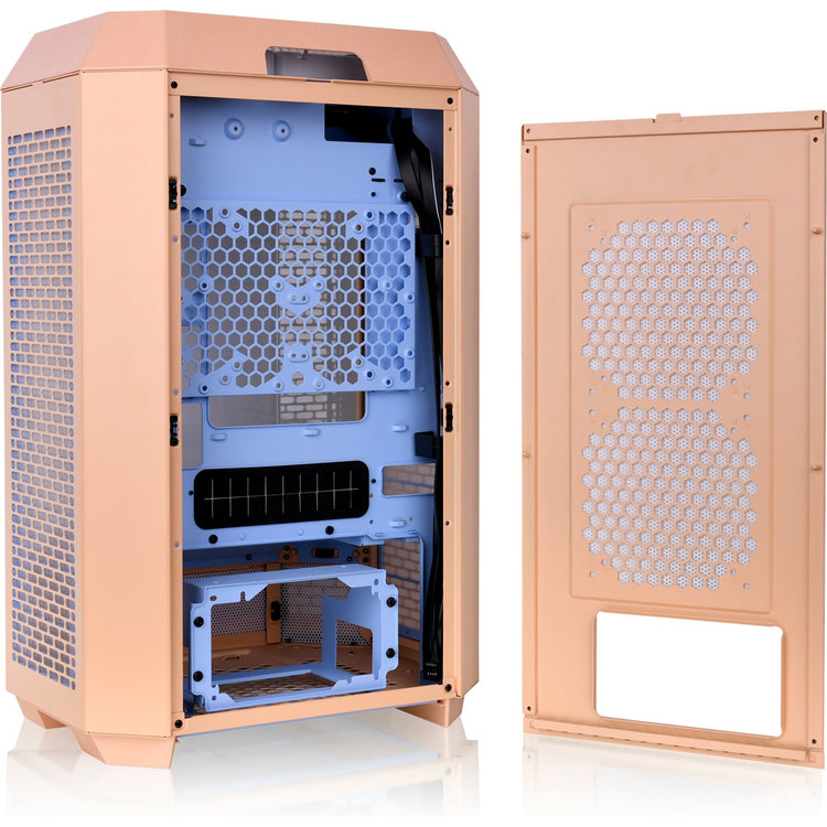 Thermaltake the Tower 300 – Peach Fuzz Mini-Tower-Gehäuse (Pfirsich | 3x USB-A | gehärtetes Glas)