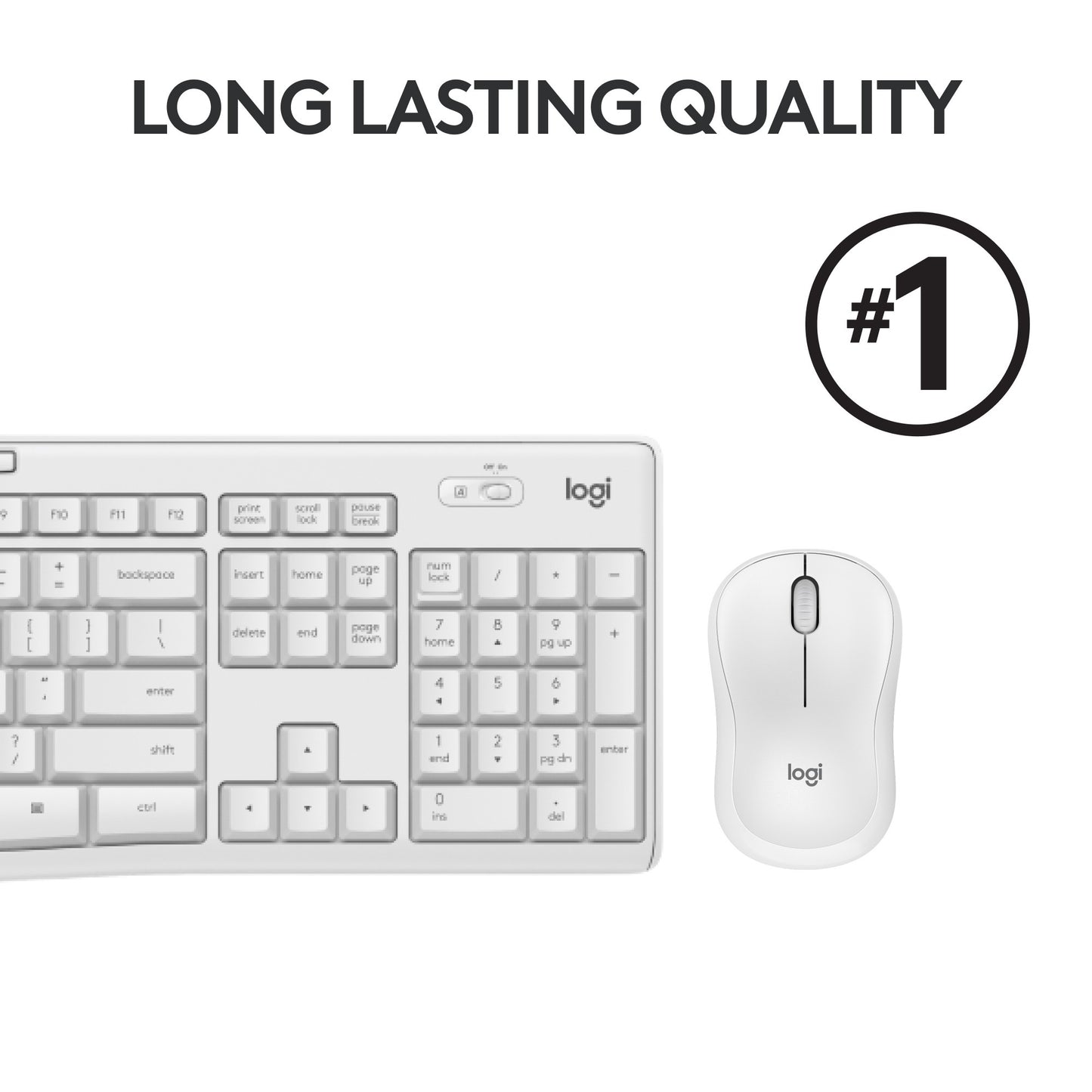 Logitech MK295 Stille drahtlose Tastatur und Mauskombination