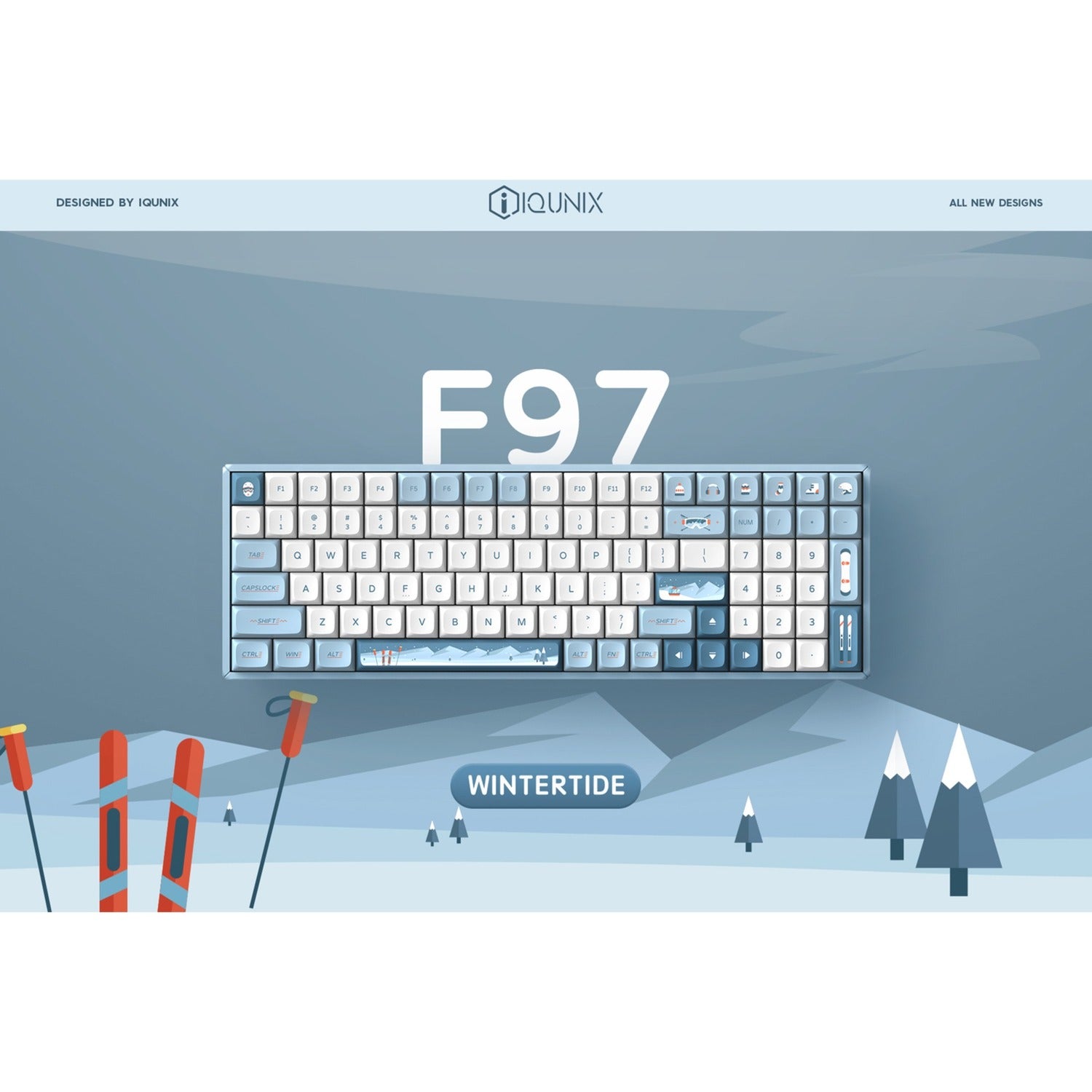 Iqunix F97 Wintertide Wireless mechanischer Tastatur