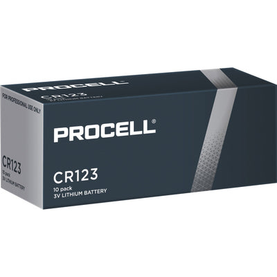Duracell Procell Hochleistungs-Lithium-Foto-CR123-Batterie (10 Stück)