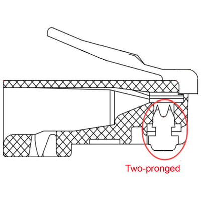 Goobay RJ45-Stecker, Cat 5e STP-Stecker (grau, 10 Stück)