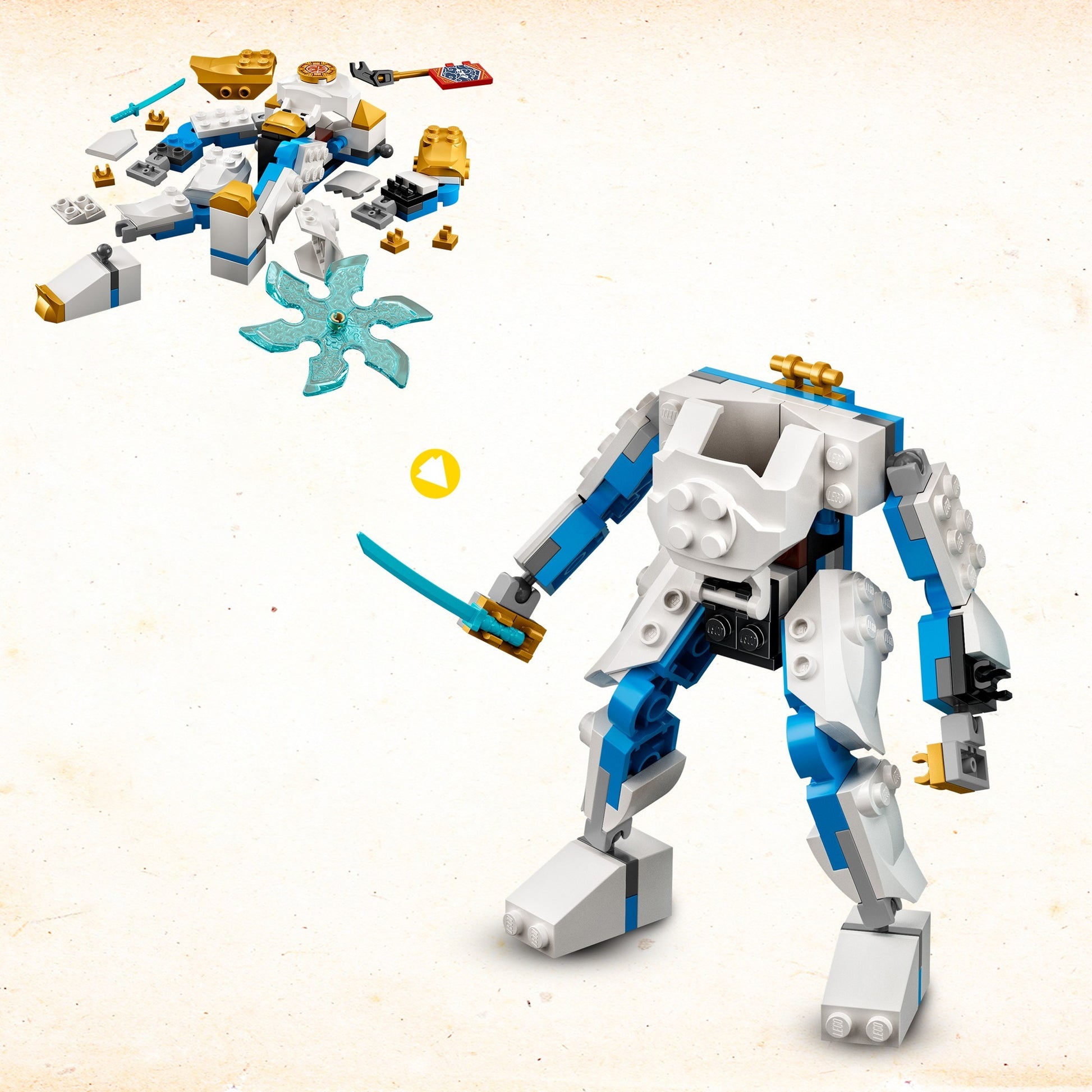 Lego Ninjago – Zanes Power-Up Mech EVO Konstruktionsspielzeug (71761)