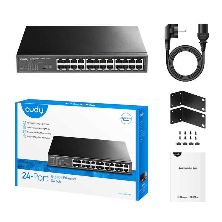Cudy 24-Port-Gigabit-Metall-Switch (schwarz)