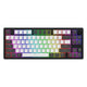 Hator Skyfall Pro Wireless, Gaming-Tastatur (schwarz, US-Layout, Hator Aurum Vanilla Silent, 80 % (TKL), RGB, Double-Shot PBT, Hot-Swap, 2,4 GHz Bluetooth USB-C)