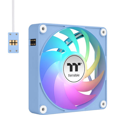 Thermaltake CT120 EX ArGB Sync PC-Lüfter Hydrangea Blue (3-Lüfter-Pack) Gehäuselüfter (Hellblau, 3 Stück, 120 x 120 x 25 mm, PWM)