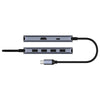 Cudy 6-in-1 HDMI 4K USB-C Hub USB-Hub (Silber)