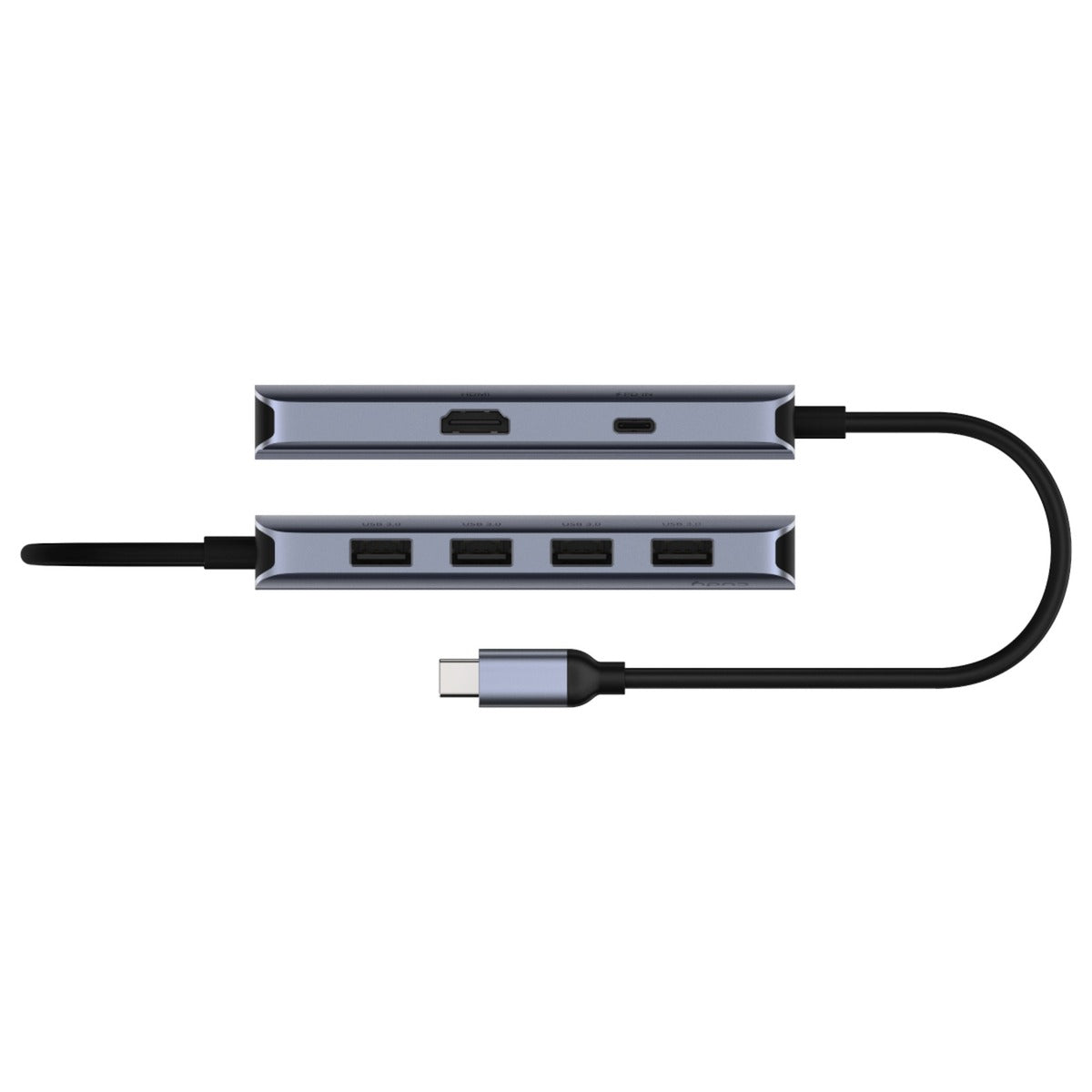 Cudy 6-in-1 HDMI 4K USB-C Hub USB-Hub (Silber)