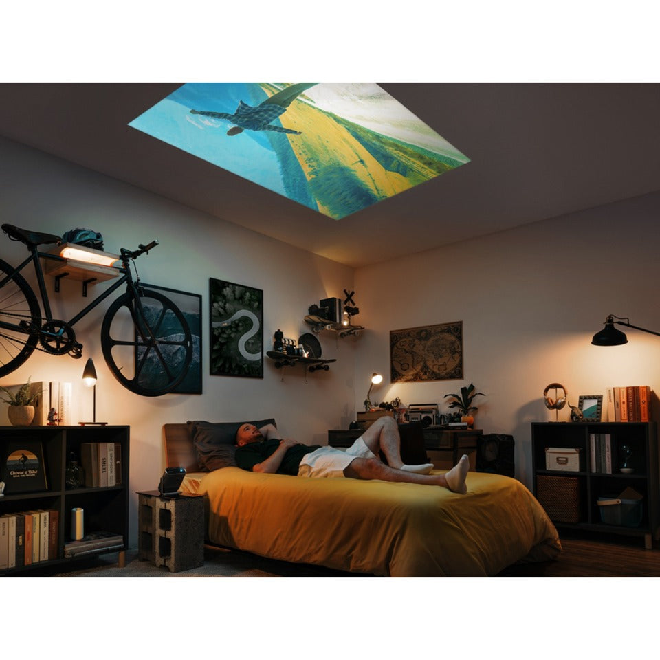 Viewsonic tragbarer LED-Projektor mit Harman-Kardon-Lautsprechern (schwarz, HDMI, Audio)