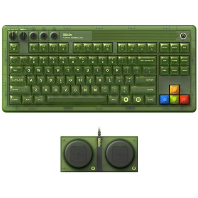 8bitdo Retro 87 mechanische Tastatur – Xbox Edition, Gaming-Tastatur (grün, US-Layout, Kailh Box Jellyfish X, TKL, ABS-Tastenkappen, Bluetooth 5.0, kabellos 2,4 g, USB)