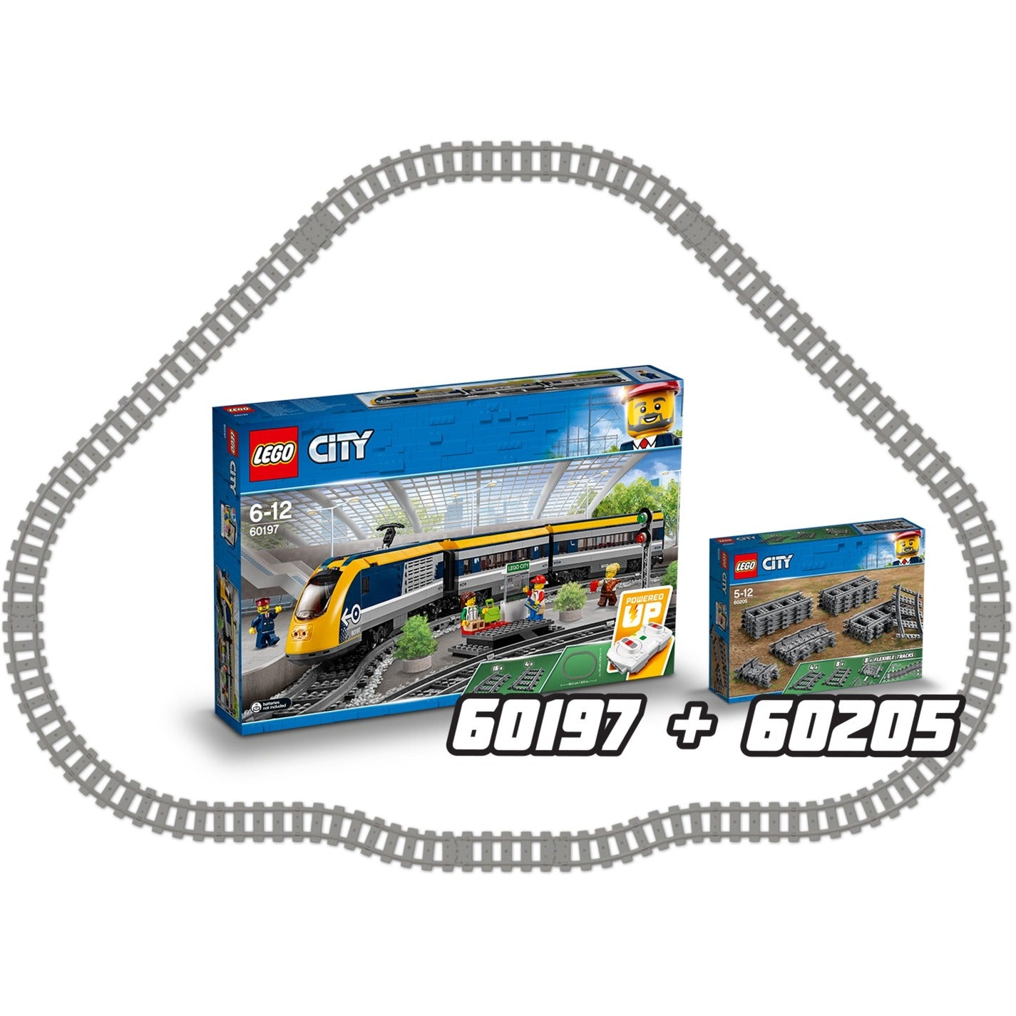Lego City 60205 Flexible Schienen 20-teilig