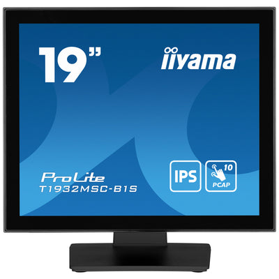 Iiyama Prolite T1932MSC-B2S 19 Touchscreen-Monitor (schwarz, VGA, HDMI, Display-Port, Audio, Touchscreen)