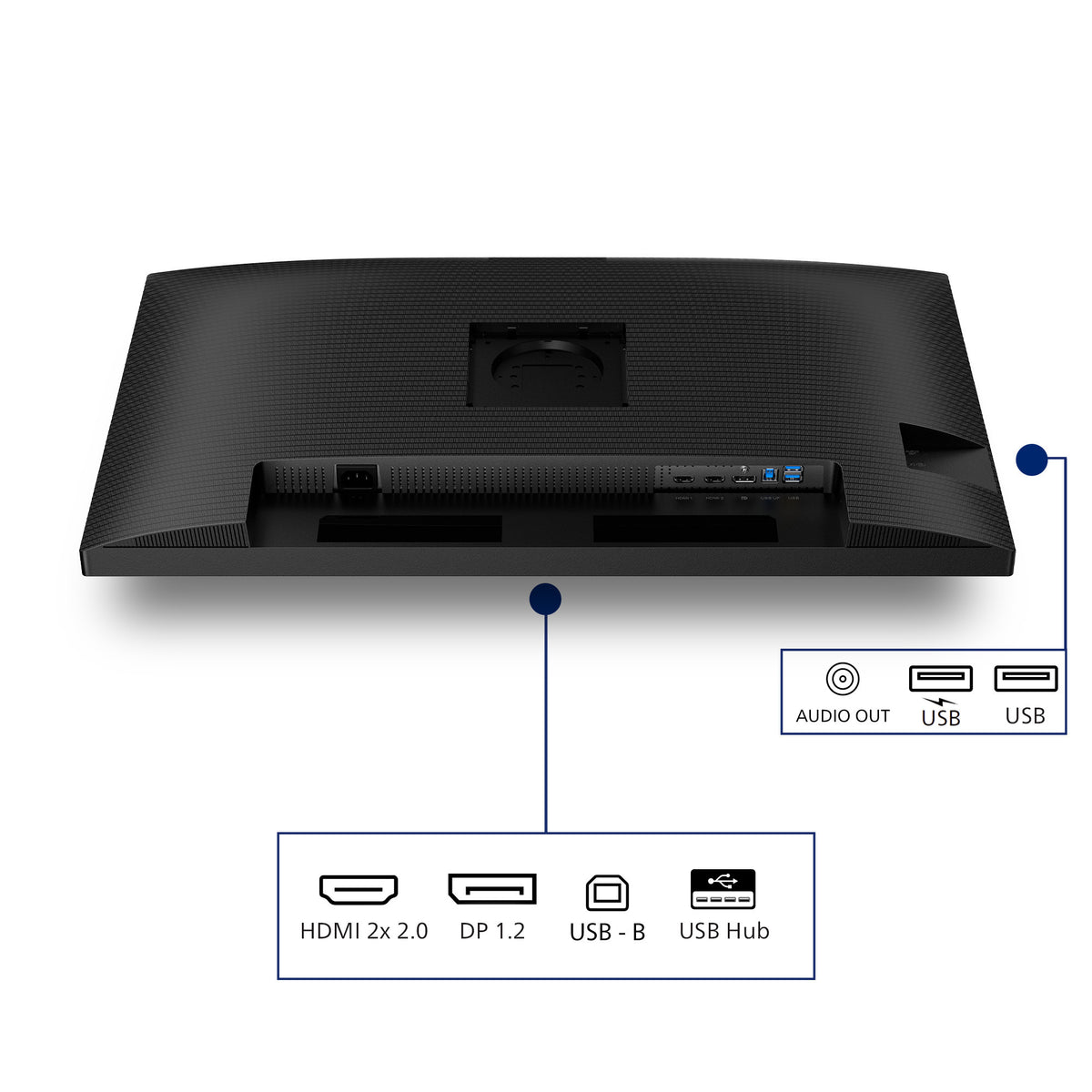 Philips 32b2n3500 31,5 Monitor (schwarz, 2x HDMI, DisplayPort, 3x USB-A, USB-B)