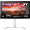LG Ultrafine 27UP850K-W 27 4K UHD Monitor (Silber Schwarz, 2x HDMI, Display Port, 2x USB-A, USB-C)