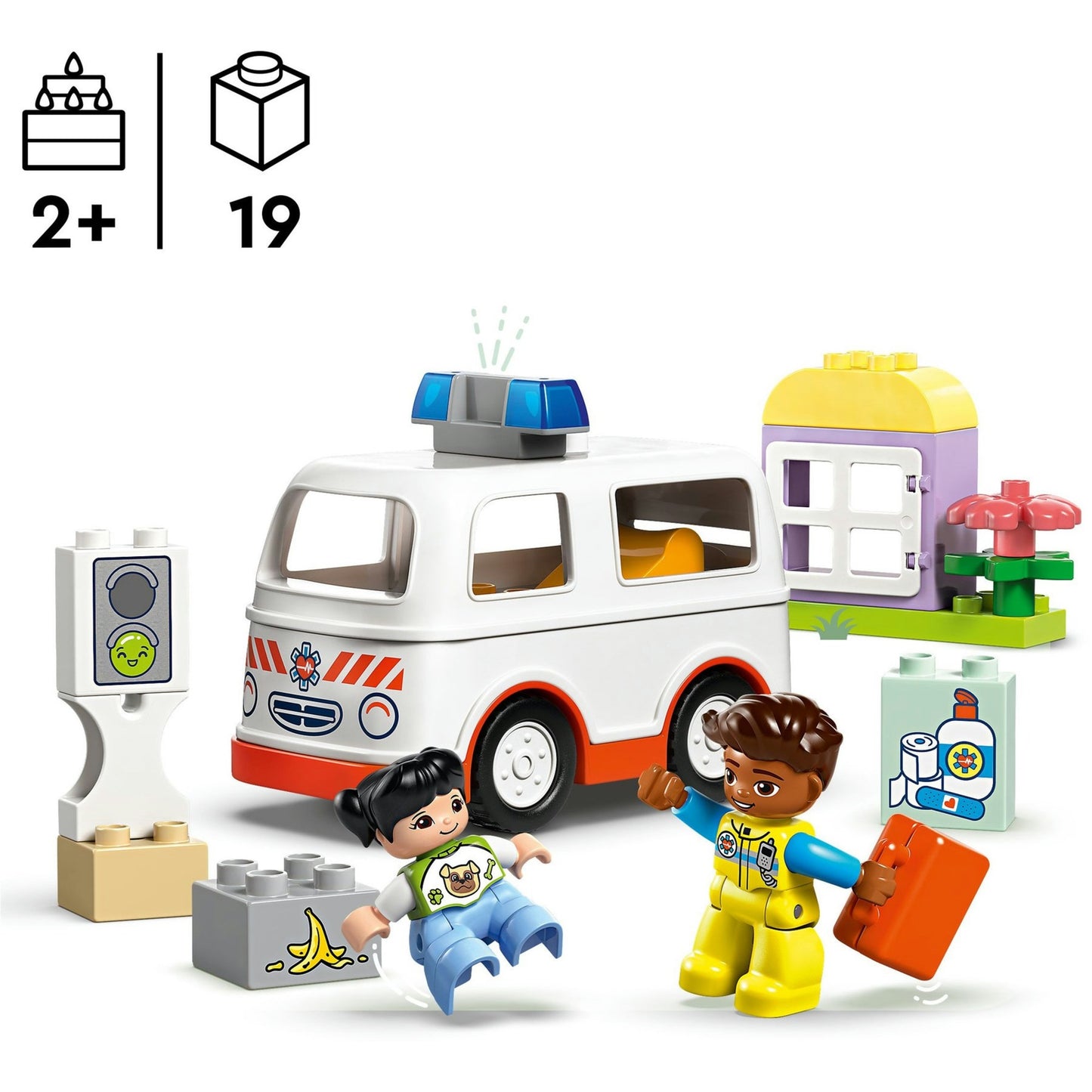 Lego Lego Duplo Town 10447 Krankenwagen mit Fahrer