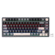 Royal Kludge M75 kabellose Gaming-Tastatur (US-Layout, Phantom, Silver Switch, 75 %, RGB, Hot Swap, 2,4 GHz USB-C Bluetooth)