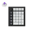 Keychron Q0 HE QMK Wireless Custom Number Pad RGB mechanischer Numpad (schwarz, US-Layout (QWERTY), Gateron Double-Rail Magnetic Nebula, Hot-Swap, RGB, Double-Shot PBT-Tastenkappen)
