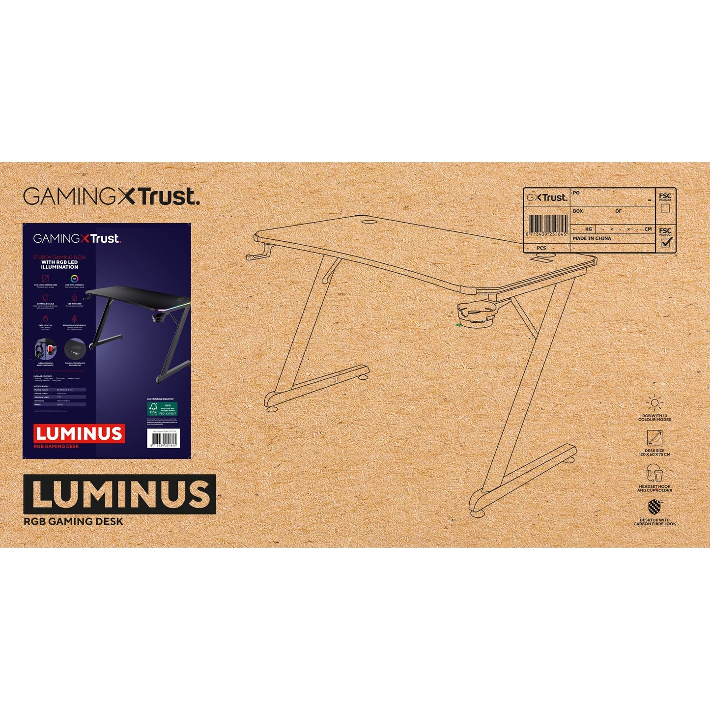 Vertrauen Sie GXT 709 Luminus RGB Gaming Agency