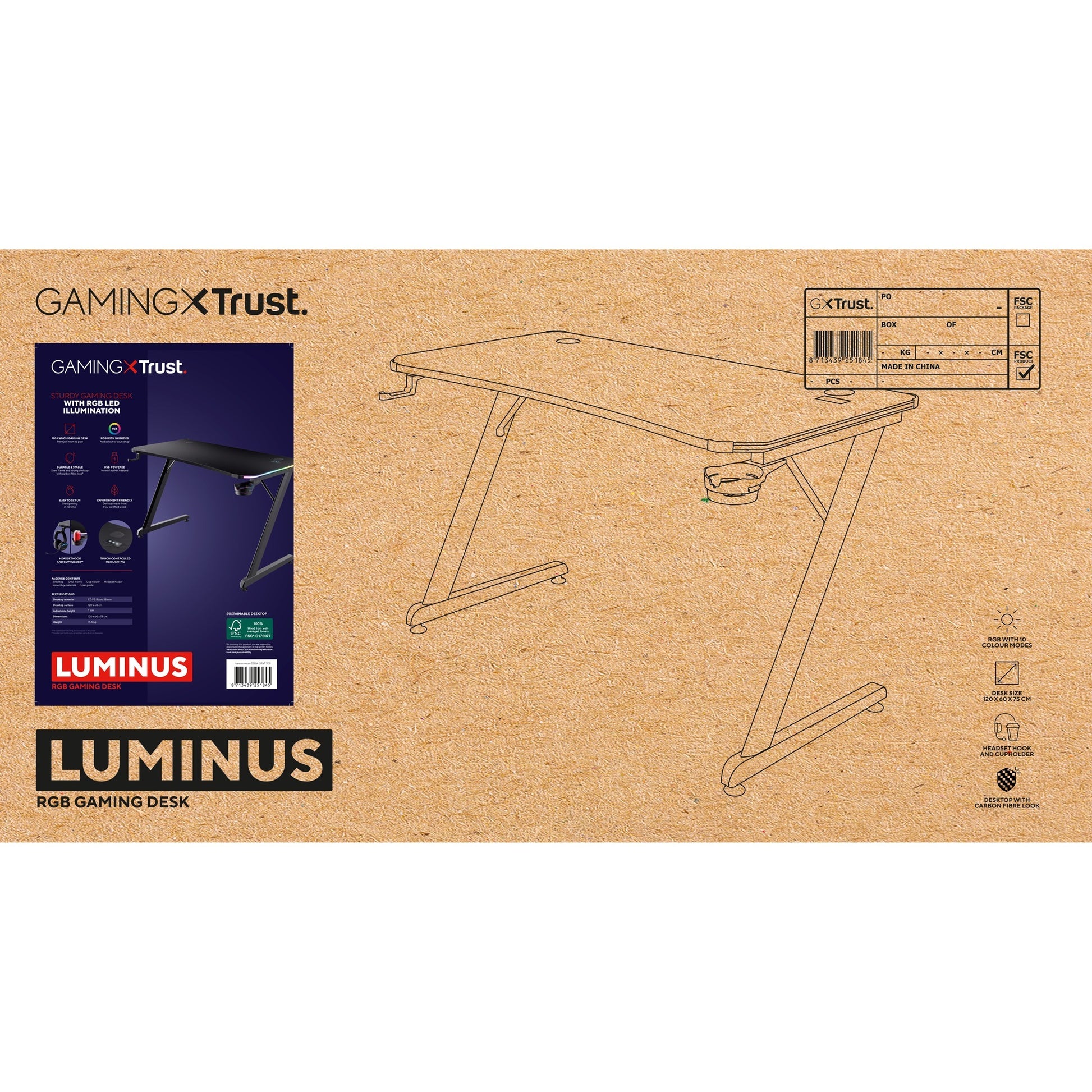 Vertrauen Sie GXT 709 Luminus RGB Gaming Agency