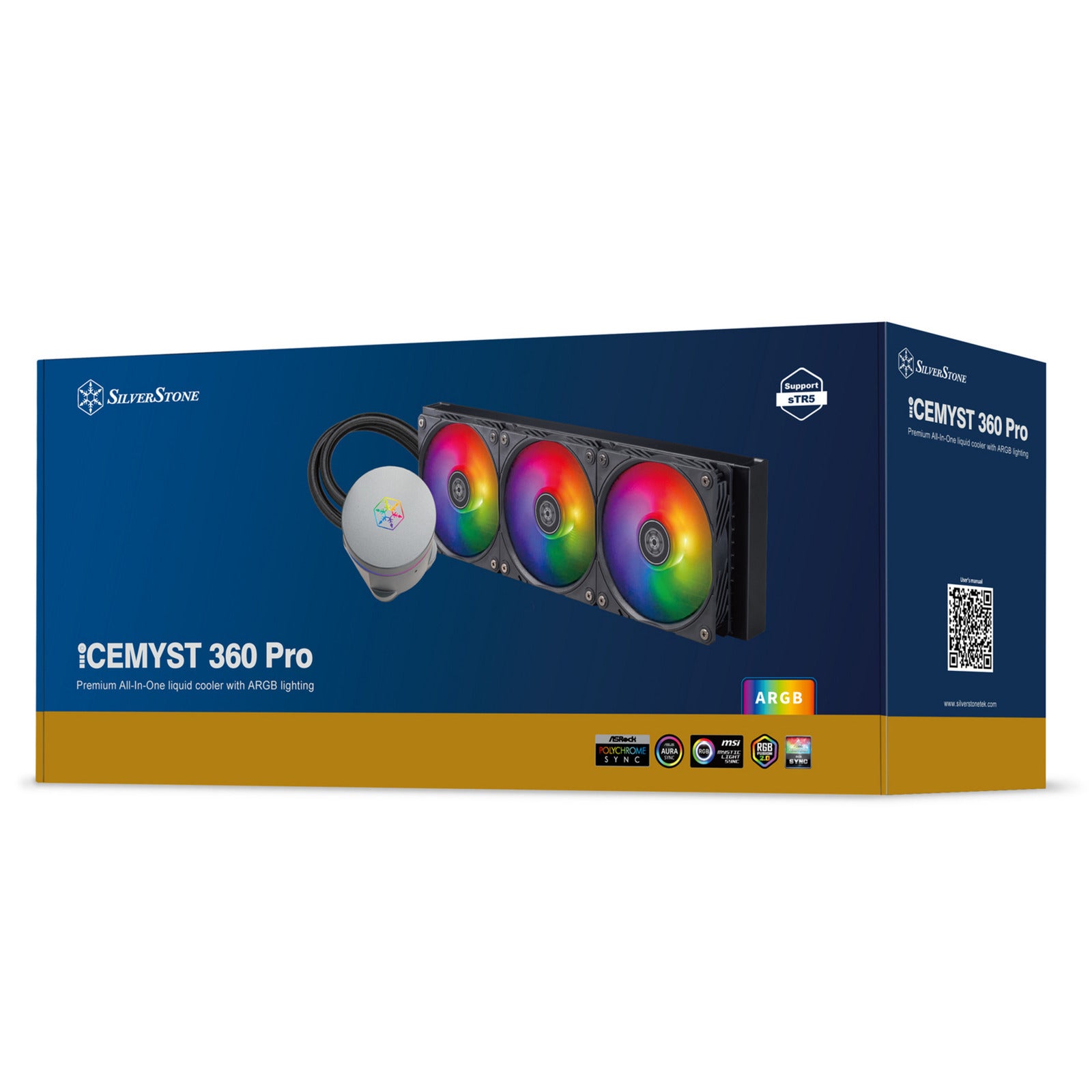 Silverstone Icemyst 360 Pro Wasserkühlung (schwarz, 4-Pin-PWM)