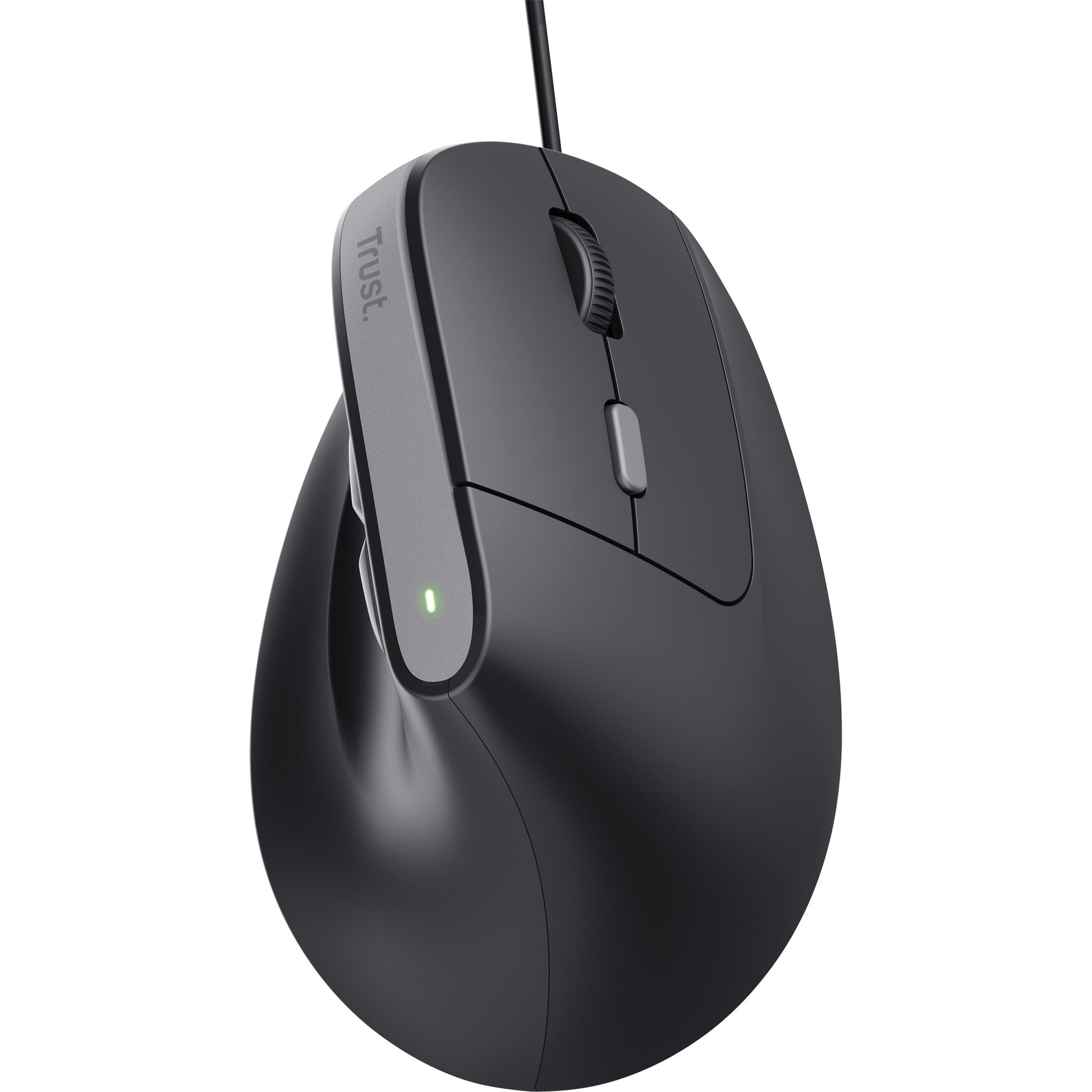 Ergonomische Maus Trust Bayo II (schwarz, 800 dpi – 2.400 dpi)