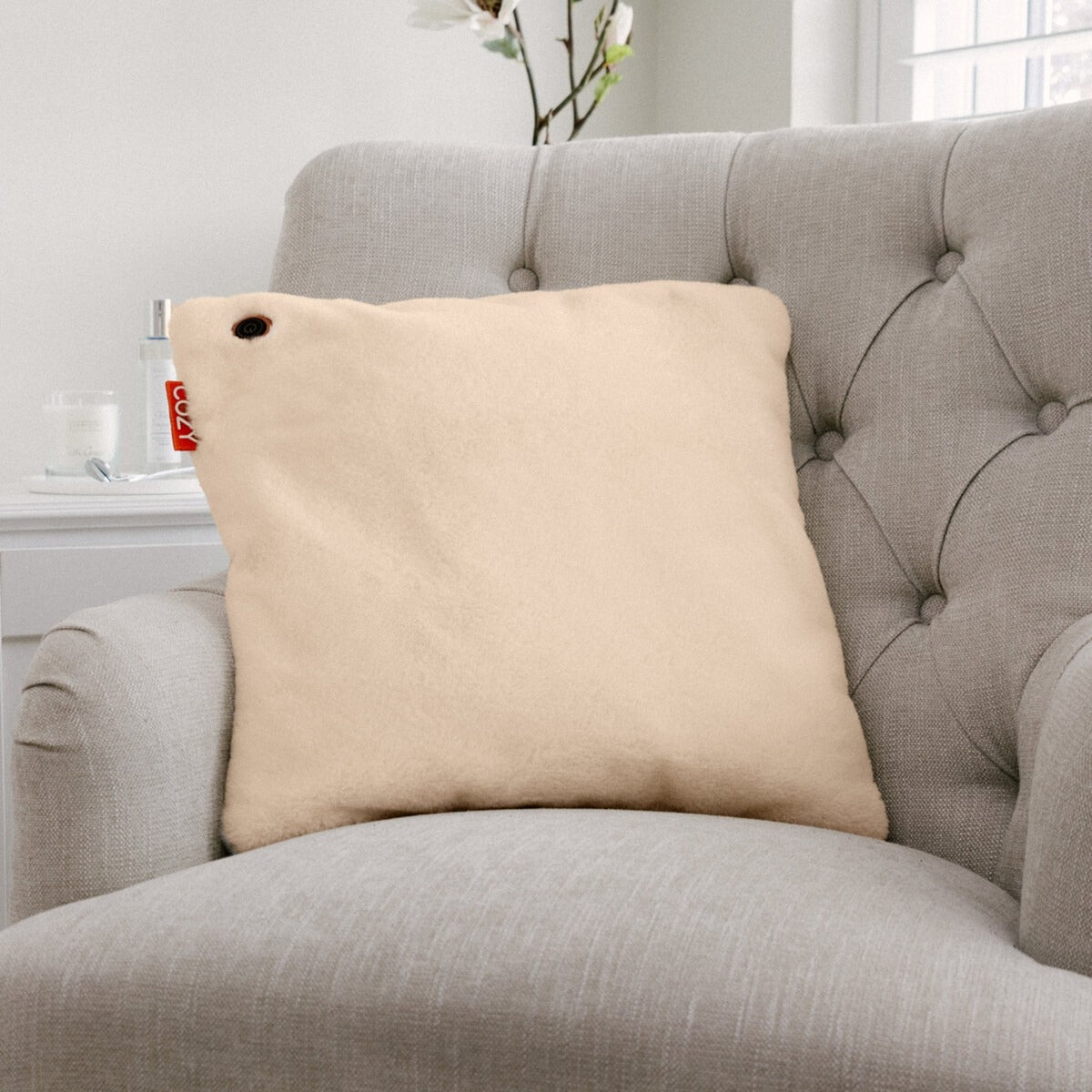 Gemütliche Una Teddy 45 x 45 cm drahtloses Hitzekissen