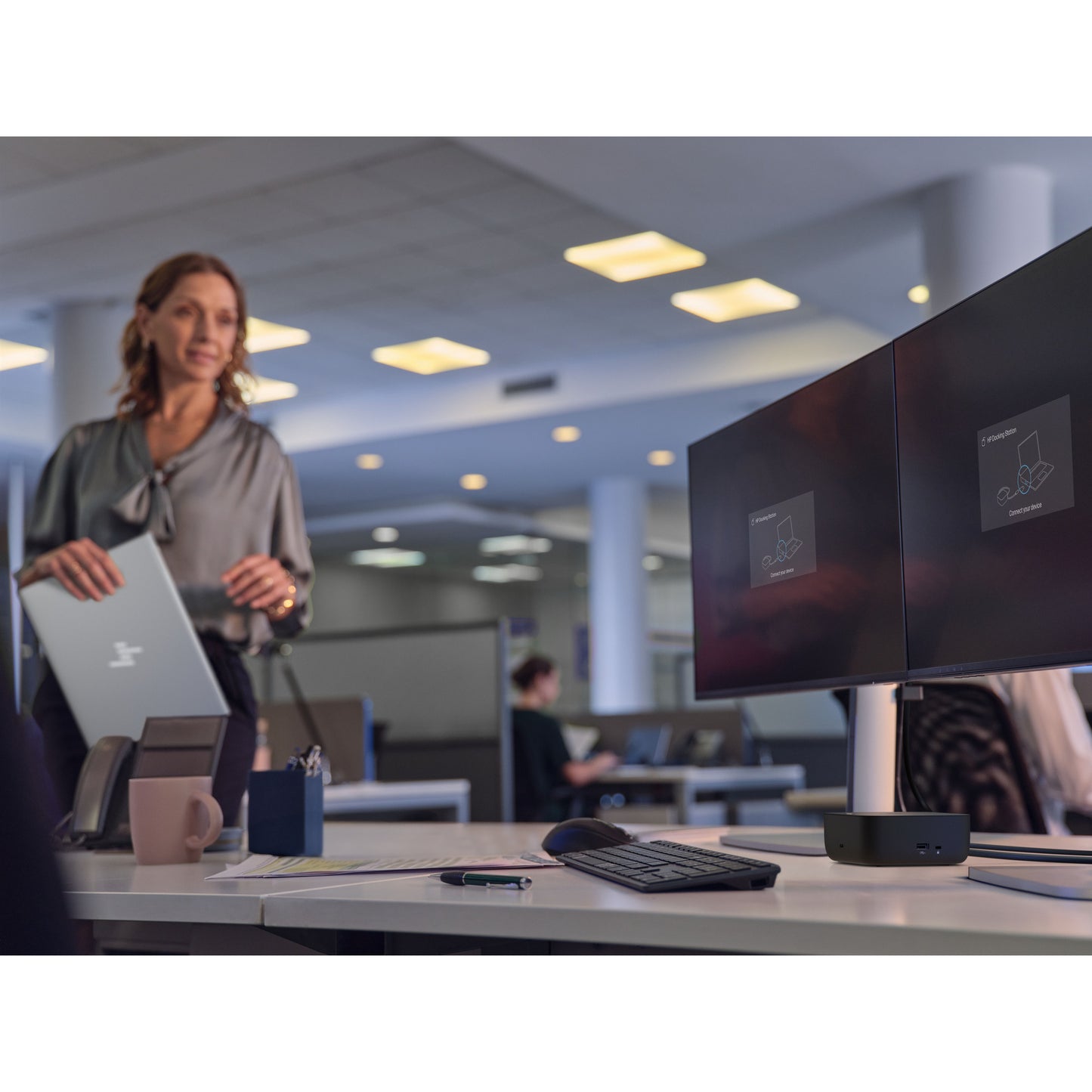 HP USB-C 100W G6 Dock Dockingstation (Schwarz)
